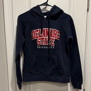 Champion Navy Blue Delaware State University Hoodie
